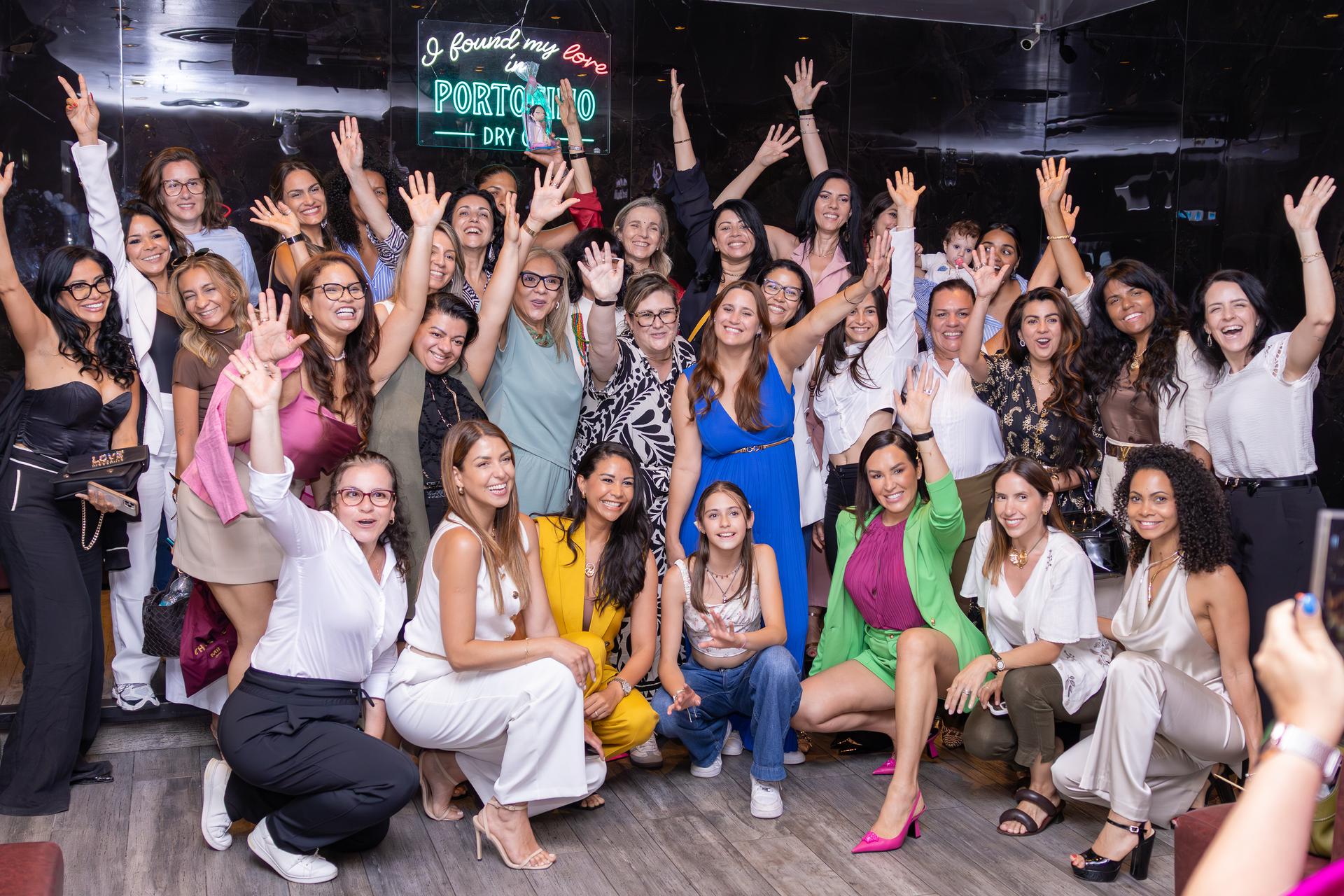 Woman In Front Of An Abstract Painting