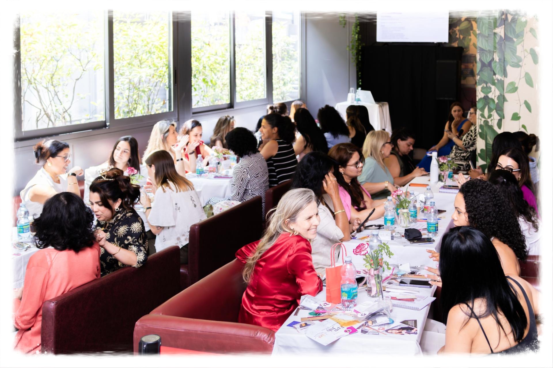 Woman Leaning On An Easle