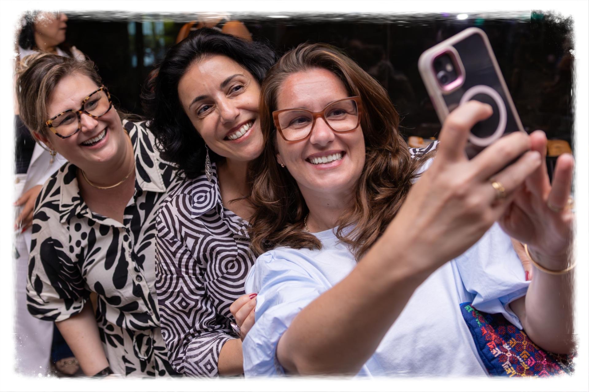 Man In Front Of A Lighting Art Installation