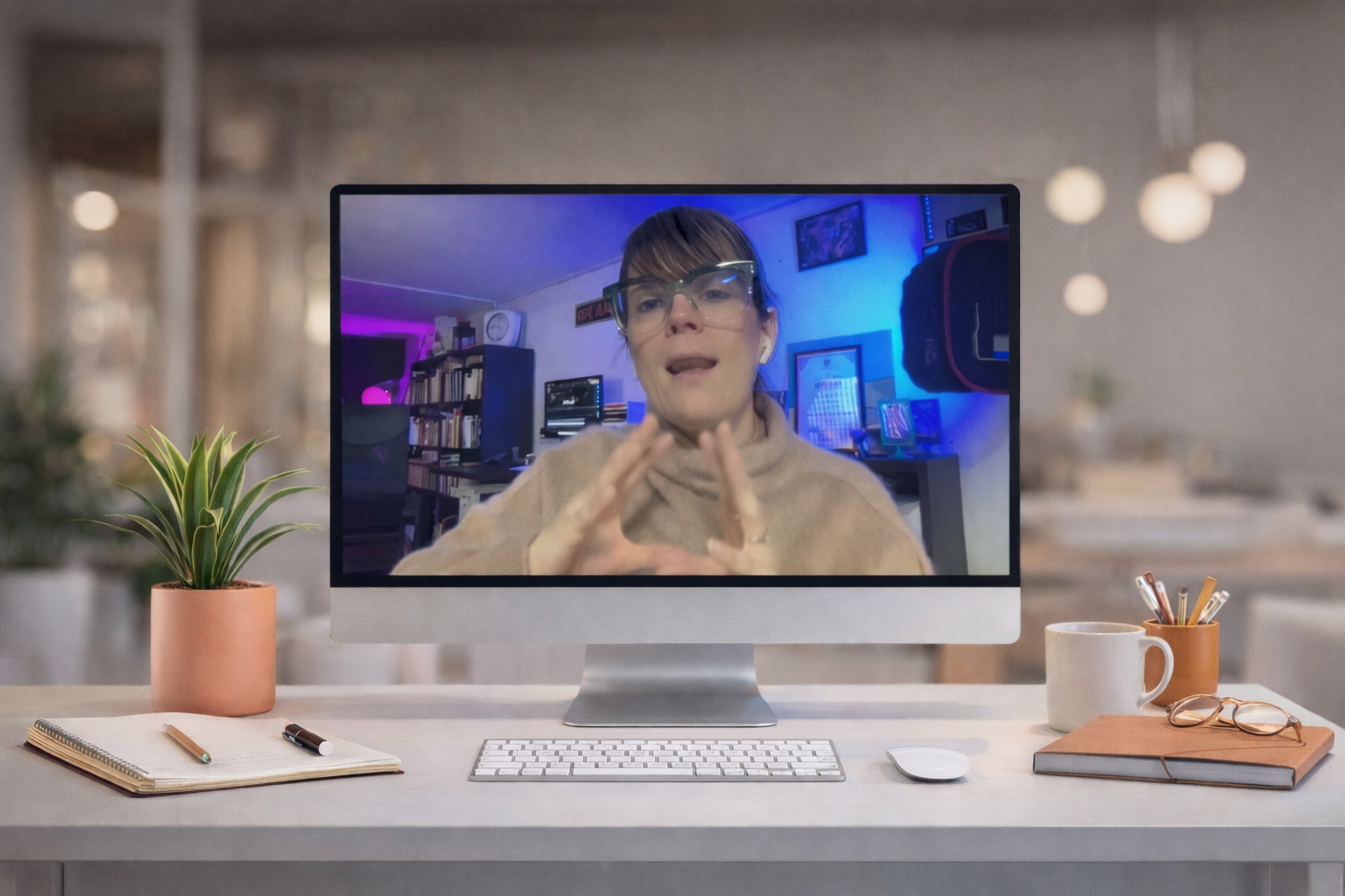 Listening to Webinar