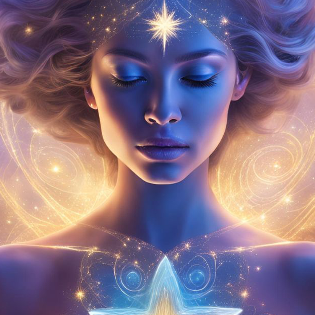Persona in meditazione nella natura